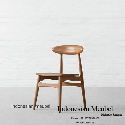 kursi café, meja kursi café, harga kursi café, jual kursi café, kursi cafe murah, kursi restoran, kursi cafe kayu,Indonesian meubel, Kursi Cafe Calvin Kayu Jati